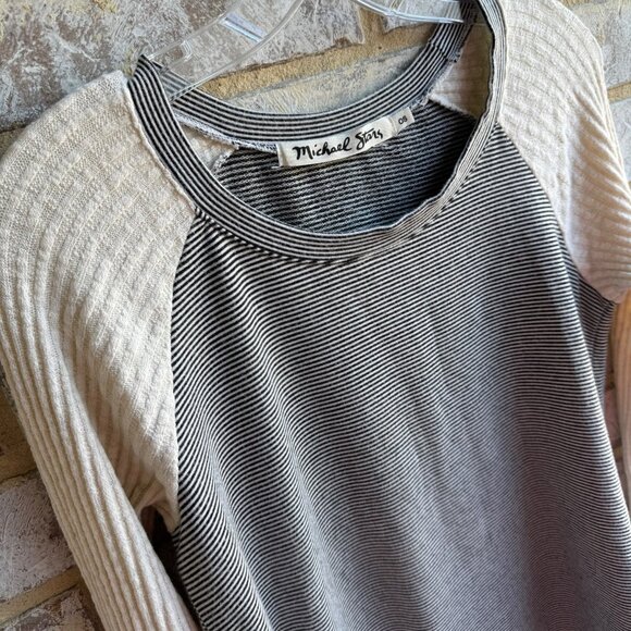 Michael Stars Long Sleeve Mix Stripe Pullover Sweater Women's Size OS. - Picture 5 of 7